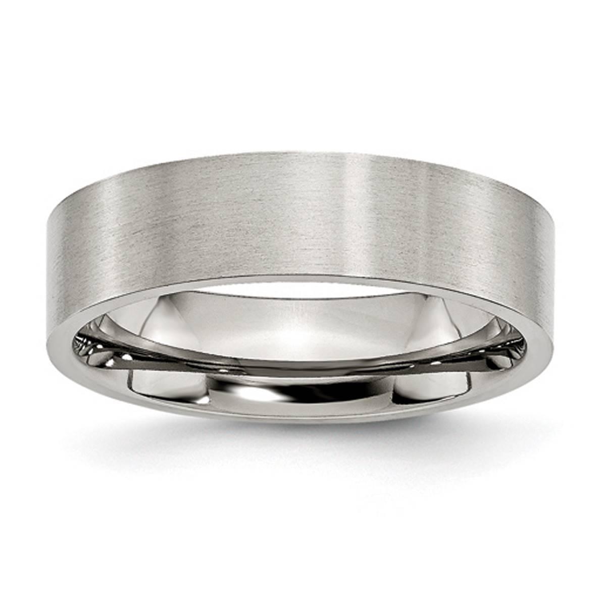 Mens Gentlemen’s Classics™ Stainless Steel Flat 6mm...
