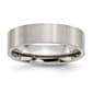 Mens Gentlemen's Classics&#40;tm&#41; Stainless Steel Flat 6mm Brushed Band - image 1