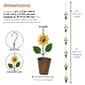 Alpine Metal Hanging Sunflower Pot Chain Rain Catcher - image 9