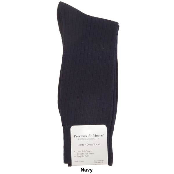 Mens Preswick & Moore Rib Crew Socks