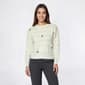 Womens Nicole Miller Long Sleeve 3D Floral Woven Sweater - image 1