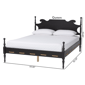 Baxton Studio Gaetano Platform Queen Bed - image 8