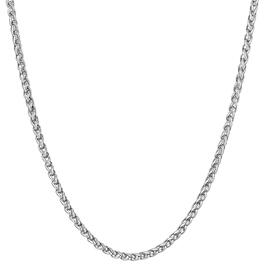 Mens Lynx Stainless Steel 22in. Chain Necklace