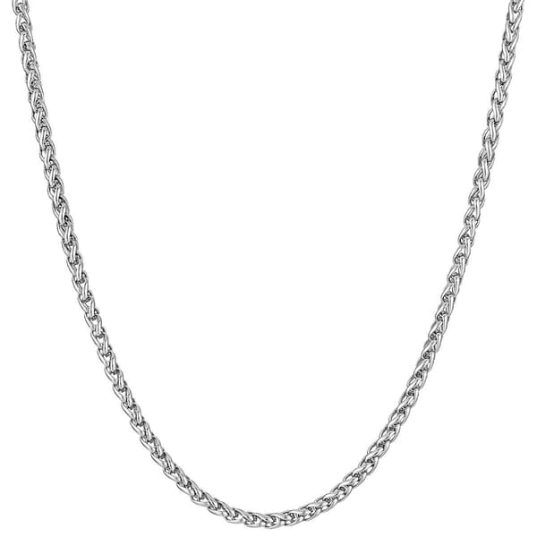Mens Lynx Stainless Steel 22in. Chain Necklace