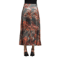 Womens 24/7 Comfort Apparel Brown Animal Patchwork Maxi Skirt - image 2