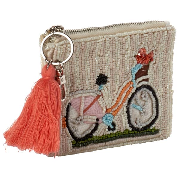 SOL and MER Beaded Bicycle Coin Purse