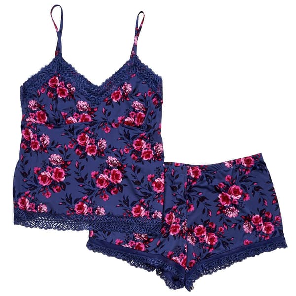 Womens Jessica Simpson Florals Cami Pajama Set w/Lace Trim - image 