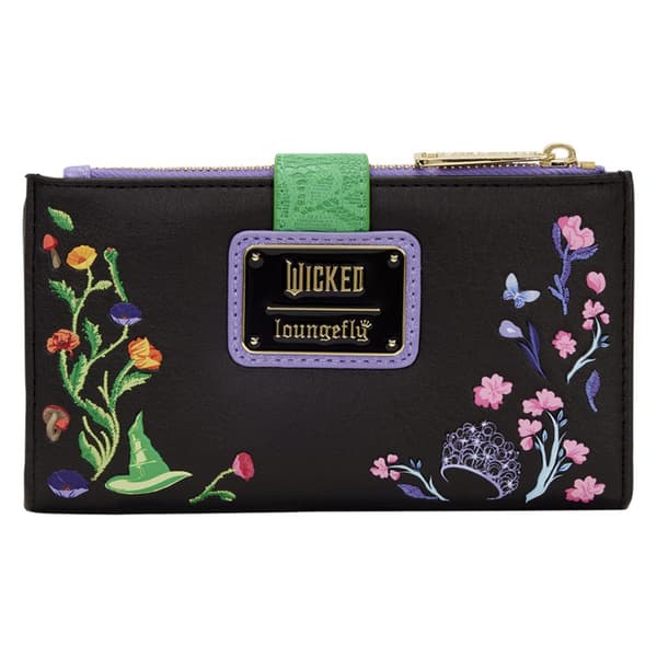 Womens Loungefly Wicked Floral Flap Wallet