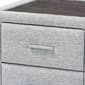 Baxton Studio Cadmus Modern Channel Tufted Fabric Nightstand - image 6