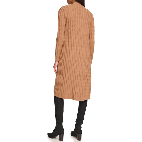 Womens Calvin Klein Long Sleeve Cable Knit Cardigan