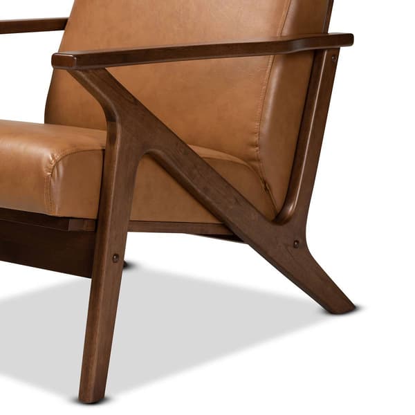 Baxton Studio Bianca Faux Leather 2pc. Lounge Chair & Ottoman Set