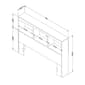 South Shore Full Bookcase Headboard - Pure White - image 4