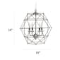 Elegant Designs Industrial 4 Bulb Hexagon Pendant Light - image 6