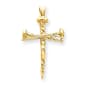 Unisex Gold Classics&#40;tm&#41; 14kt. Gold Polished Cross Pendant - image 1