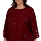 Plus Size Alfred Dunner Union 3/4 Sleeve Sparkle Soutache Blouse - image 5