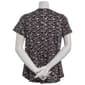 Womens Bobeau Short Sleeve Floral Babydoll Tee - image 3