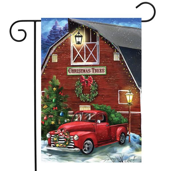 Briarwood Lane Christmas Tree Farm Garden Flag - image 