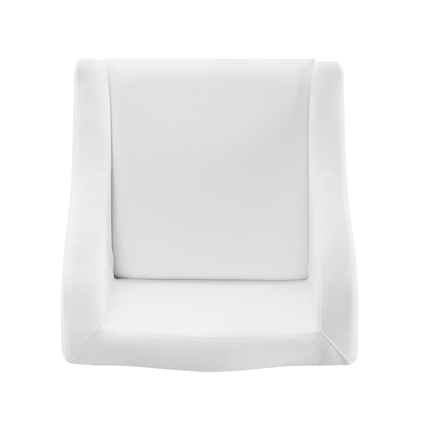 HH2 Home Dillon Low Profile Wingback White Bar Height Stool