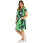 Plus Size Nina Leonard Short Sleeve Tie Dye Dress w/Pockets - image 3