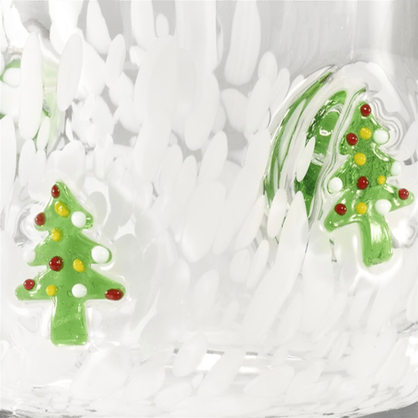 Avanti Decorated Trees Glass Soap & Lotion Dispenser