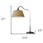 HomeRoots Dark Bronze Swing Arm Adjustable Table Lamp - image 3