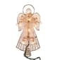 Kurt Adler 10-Light Capiz Angel Treetop w/ Scroll Design & Pearls - image 5