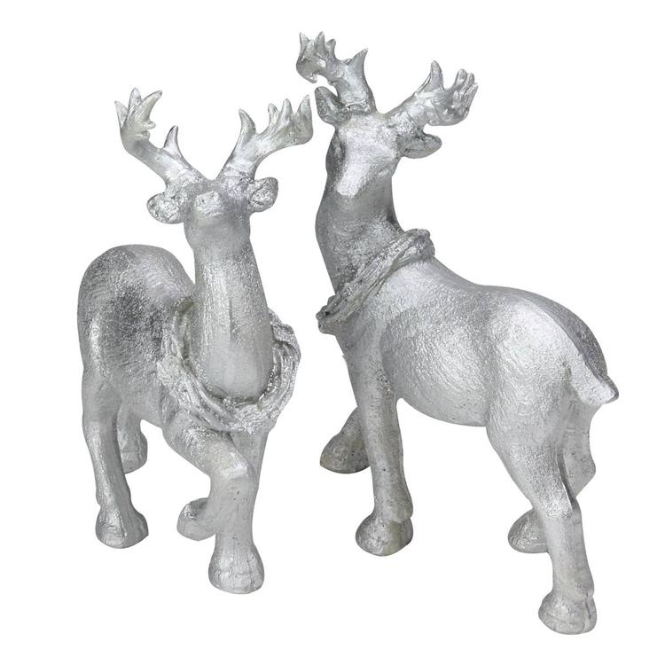 Northlight Seasonal Reindeer Christmas Figurines - Set of 2