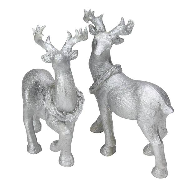 Northlight Seasonal Reindeer Christmas Figurines - Set of 2