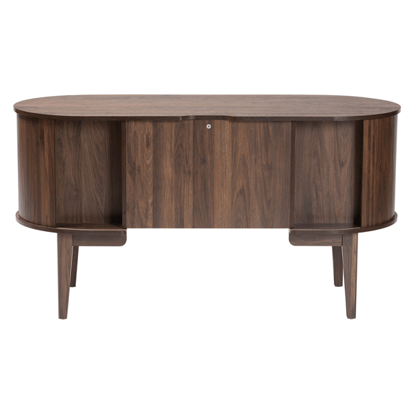 Baxton Studio Hayes Wood Oval Writing Desk