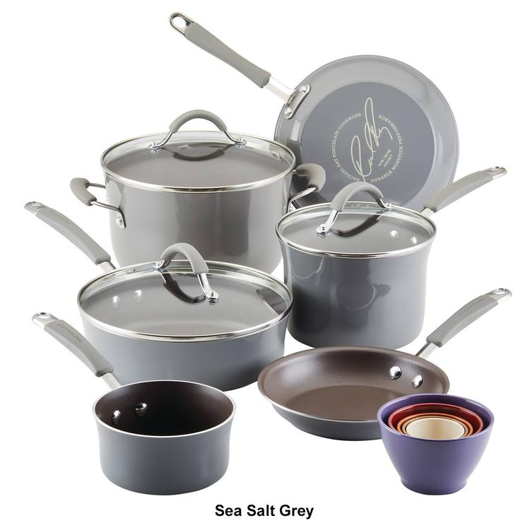 Rachael Ray 14pc. Cucina Nonstick Cookware & Measuring Cup Set