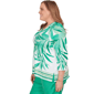 Plus Size Alfred Dunner Resort Living V Neck Artisan Leaf Blouse - image 4