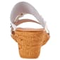 Womens Italian Shoemakers Flowers Wedge Sandals - image 3