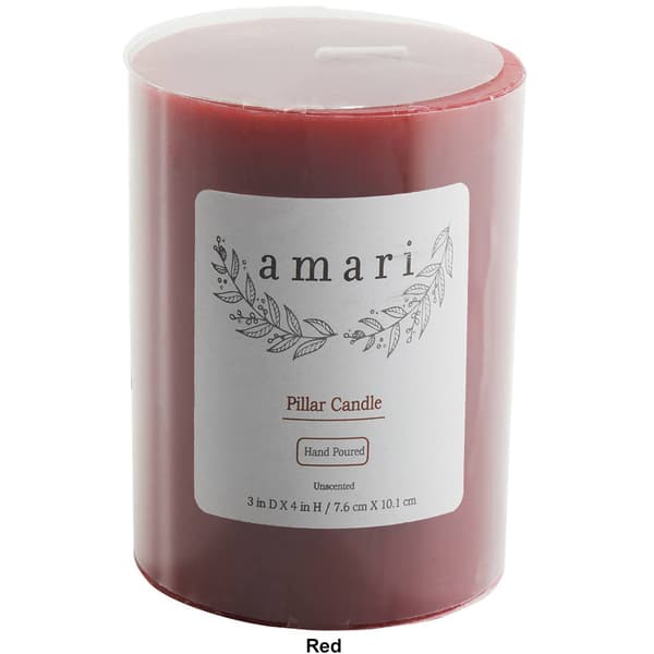 Amari 3x4 Wax Pillar Candle
