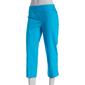 Womens Zac & Rachel Solid Pull On Crop Pants - image 1