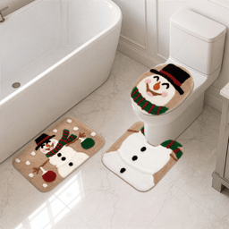 Avanti Mr. Snowman 3pc. Contour Rug Set