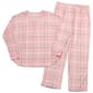 Womens Ellen Tracy Long Sleeve Plaid Pajama Set - Pink - image 1