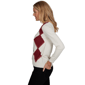 Womens Emaline Country Code Long Sleeve Argyle Sweater - image 4