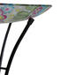 Northlight Seasonal 18in. Flowers Hand Painted Glass Bird Bath - image 5
