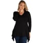 Plus Size 24/7 Comfort Apparel Split Hemline Tunic - image 1