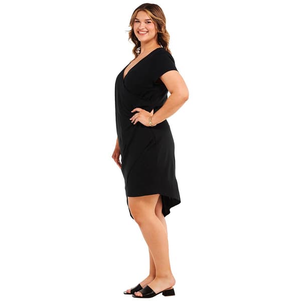 Juniors Plus Derek Heart Wrap Dress