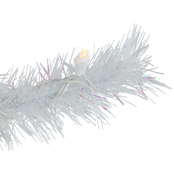 Northlight 7.5ft. Pre-Lit White Alaskan Pine Christmas Tree
