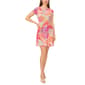 Petite MSK Short Sleeve Floral Pleated Bottom A-Line Dress - image 3