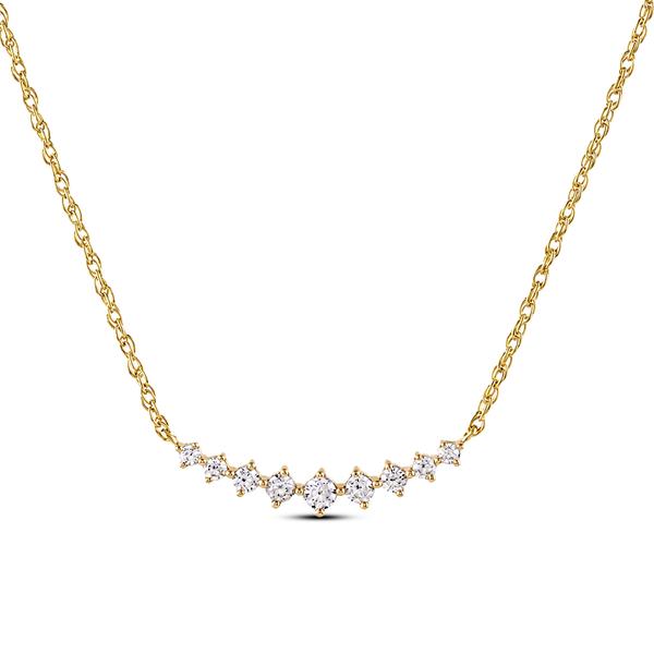 Nova Star(R) Yellow Gold Plated 1/4ctw. Lab Grown Diamond Necklace - image 