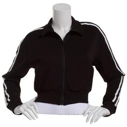 Juniors Love Tree Side Stripe Soft Cropped Zip Up Hoodie