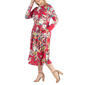Plus Size 24/7 Comfort Apparel Floral Fit & Flare Dress - image 3