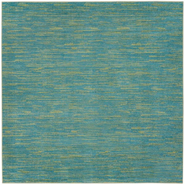 Nourison Essentials Two-Tone Indoor/Outdoor Square Rug