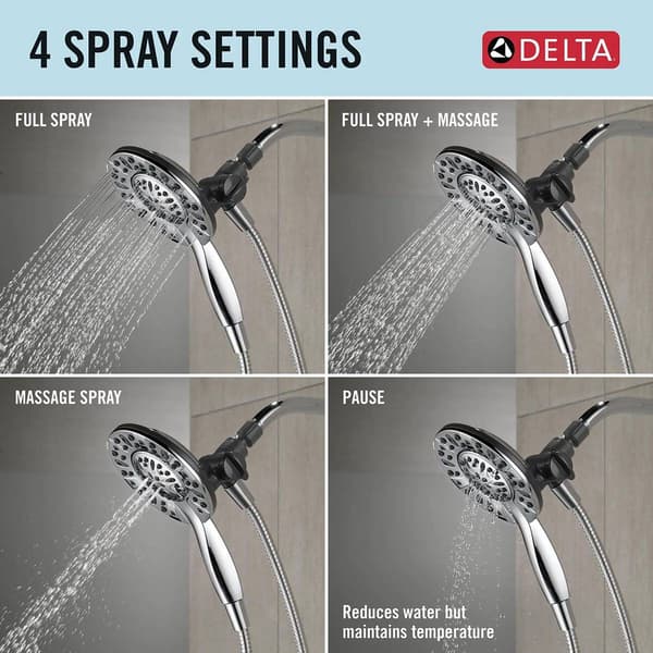 Delta® In2ition 4 Setting 2 in 1 Shower Head