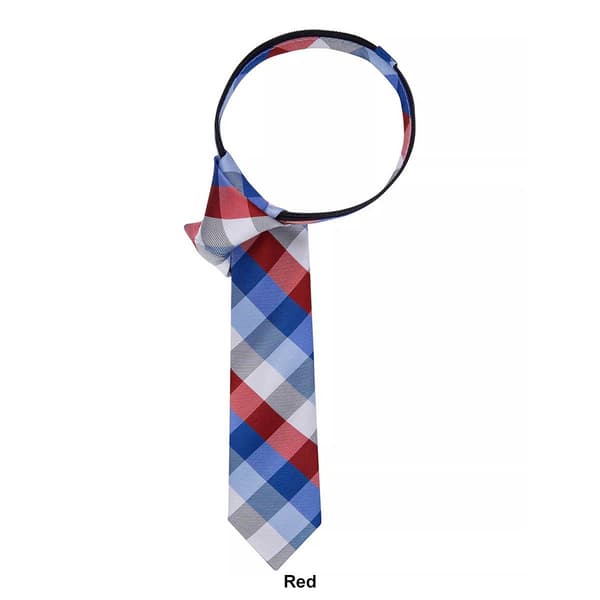 Boys Tommy Hilfiger Buffalo Grid Zipper Tie