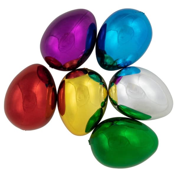 Northlight Seasonal 6ct. Multicolor Metallic Easter Eggs