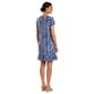 Petite MSK Short Sleeve Abstract Ruffle Hem Shift Dress - image 2